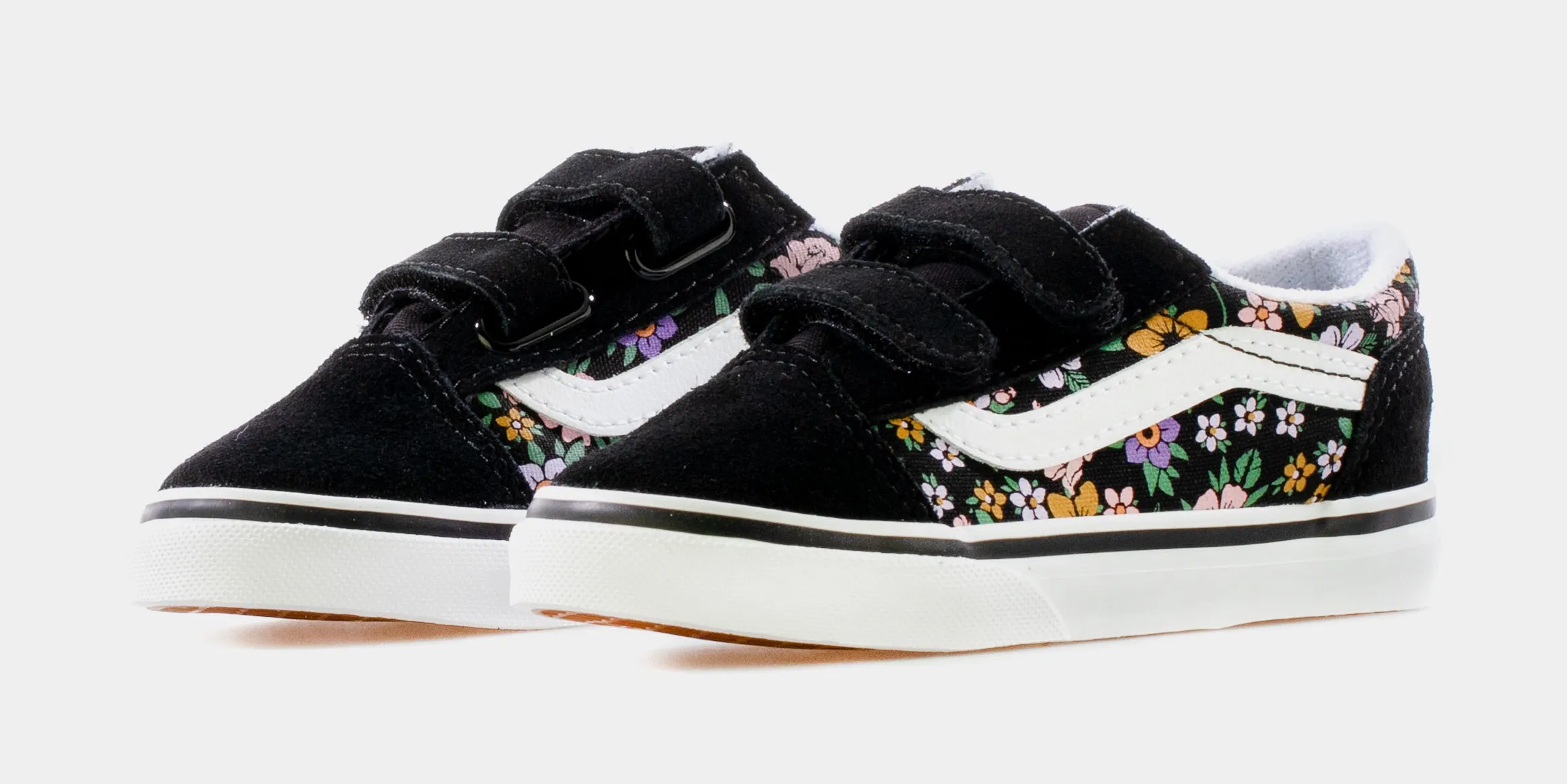 Old Skool V Fun Floral Infant Toddler Lifestyle Shoe (Black/Multi)