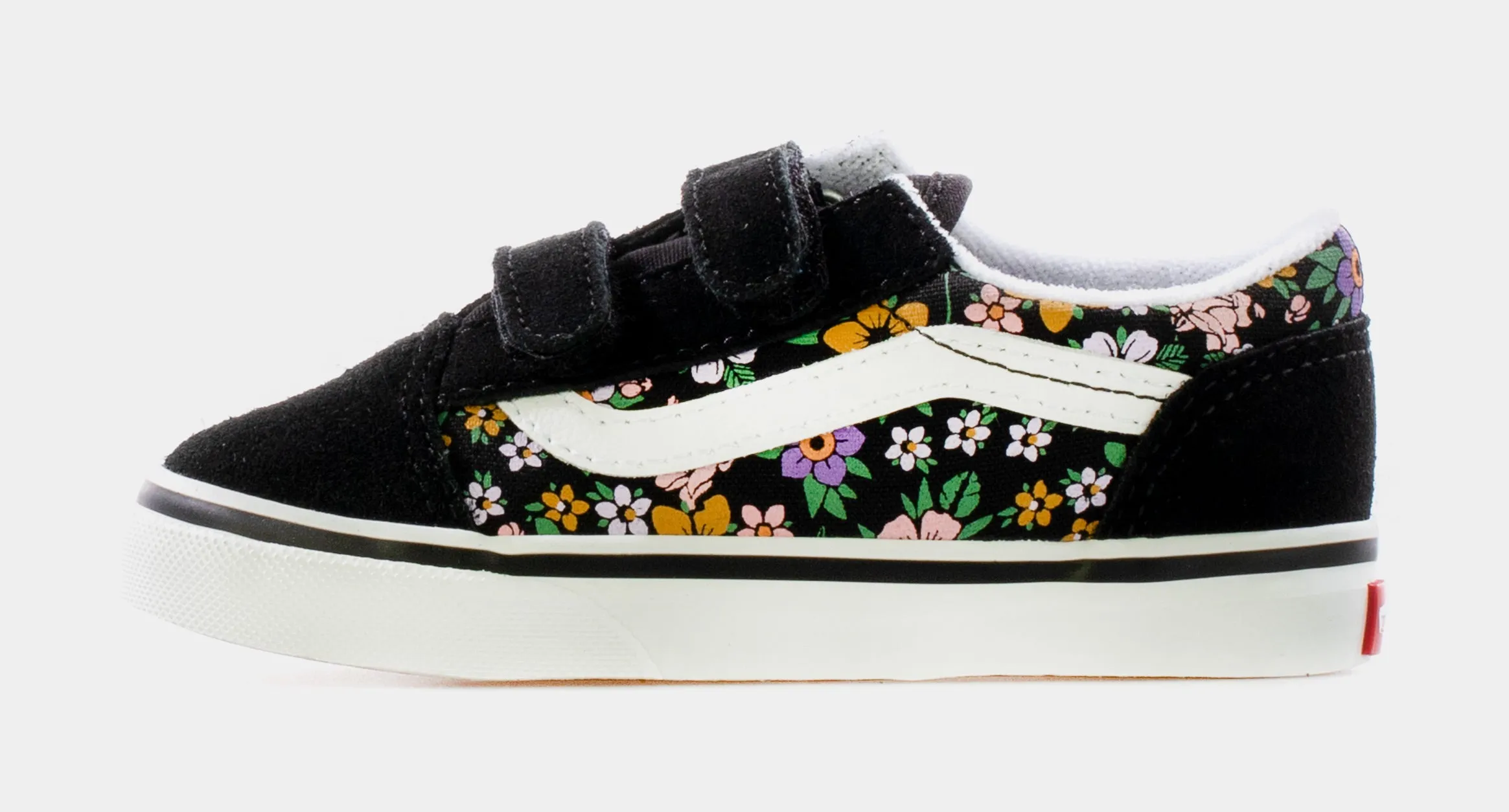 Old Skool V Fun Floral Infant Toddler Lifestyle Shoe (Black/Multi)