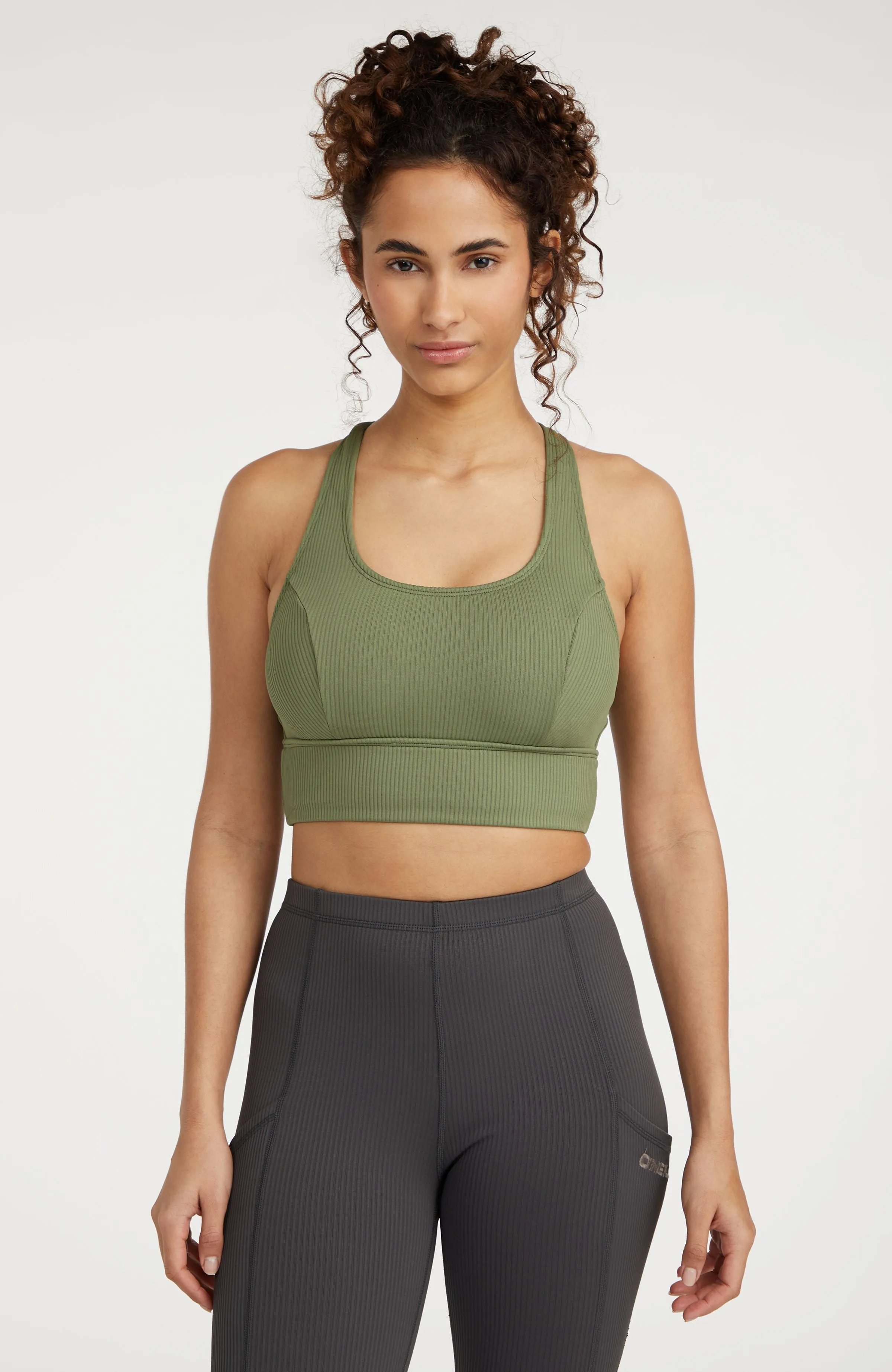 O'Neill TRVLR Series Rib Sports Top | Deep Lichen Green