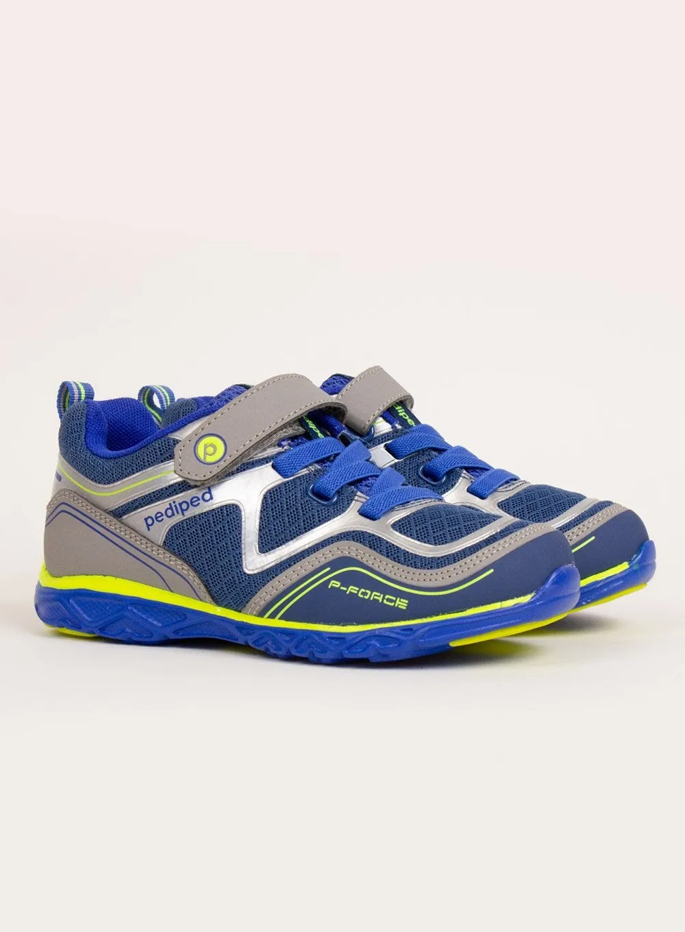 Pediped Force Trainers in Silver/Blue