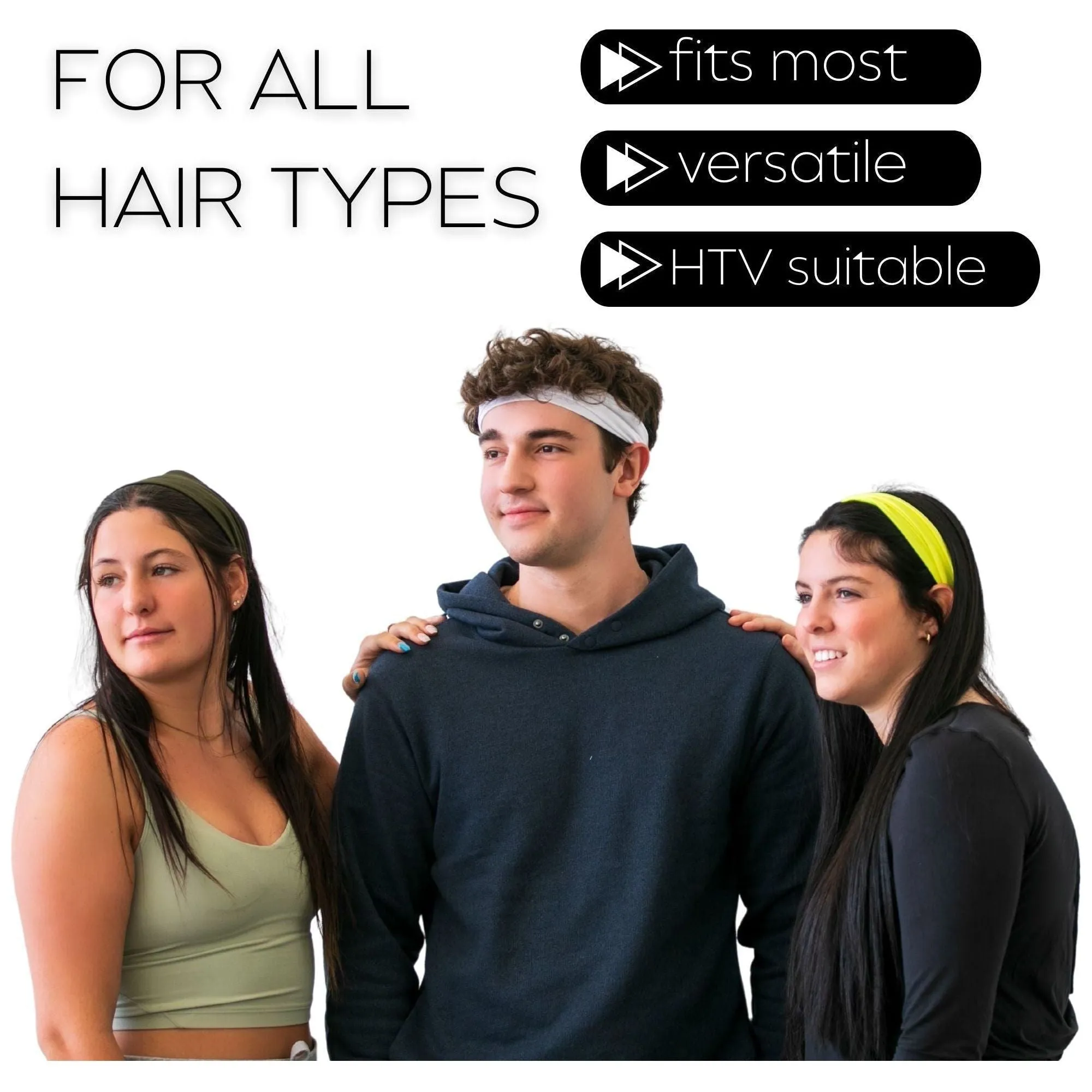 Performance Headband Moisture Wicking Athletic Sports Head Band You Pick Colors & Quantities