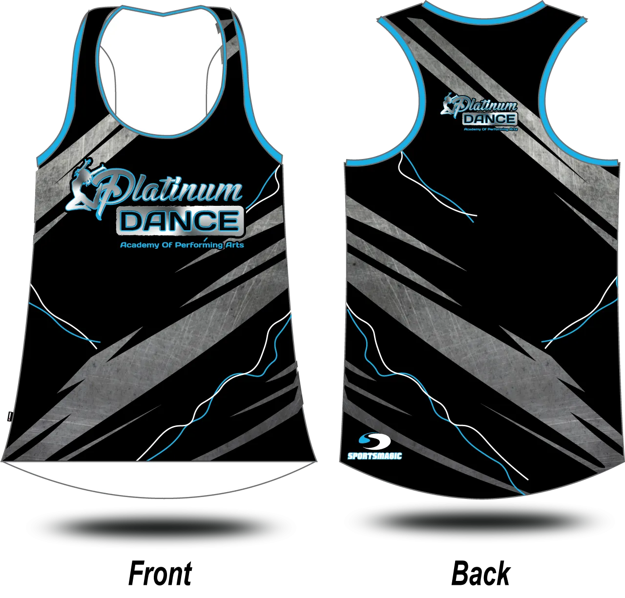 PLATINUM DANCE - Racer Singlet