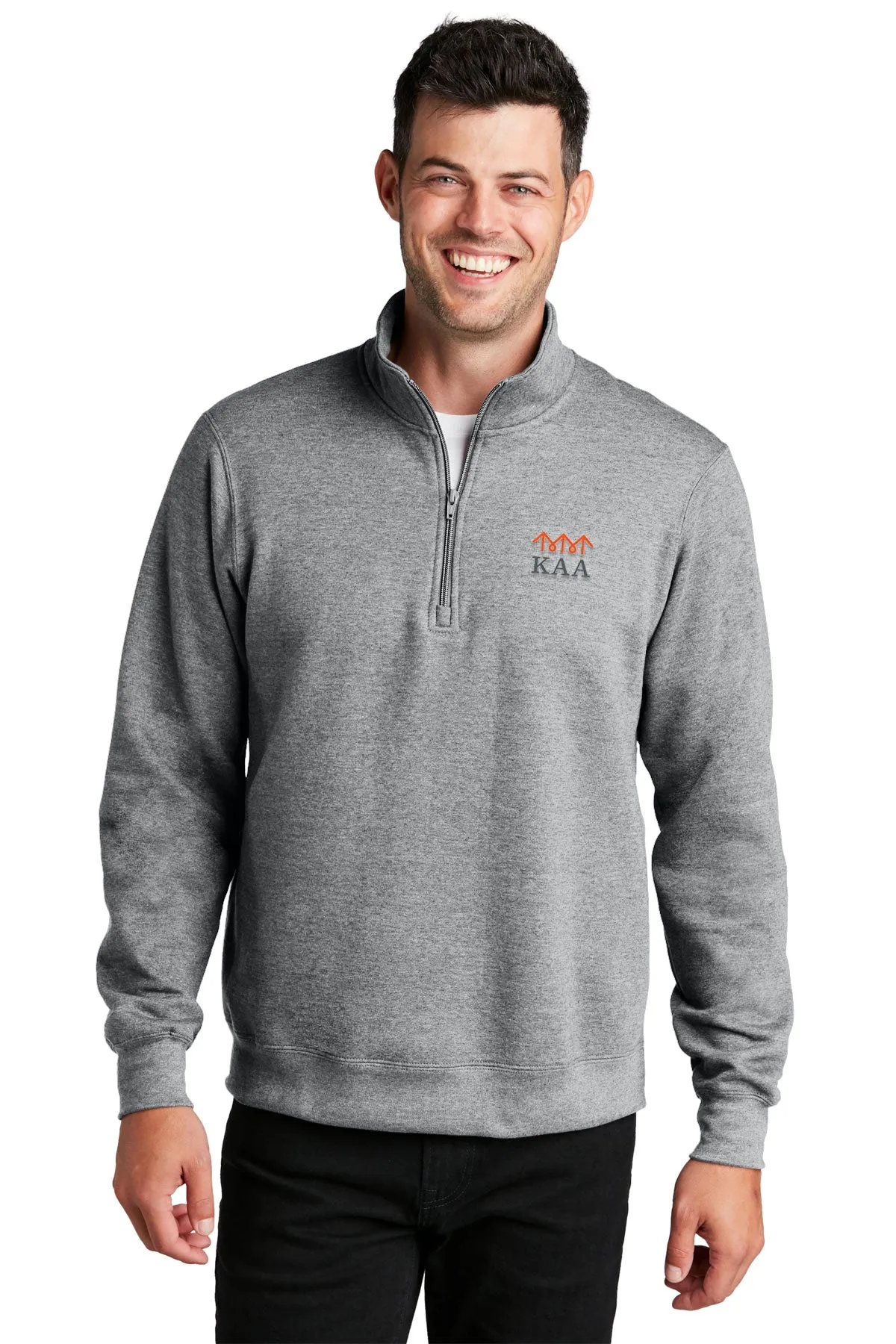 Port & Company Fan Favorite Fleece Quarter Zip, Athletic Heather [Ken Anderson Alliance]