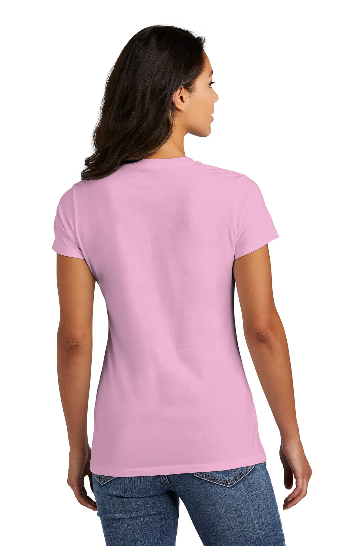 Port & Company Ladies Fan Branded Favorite Tee's, Candy Pink