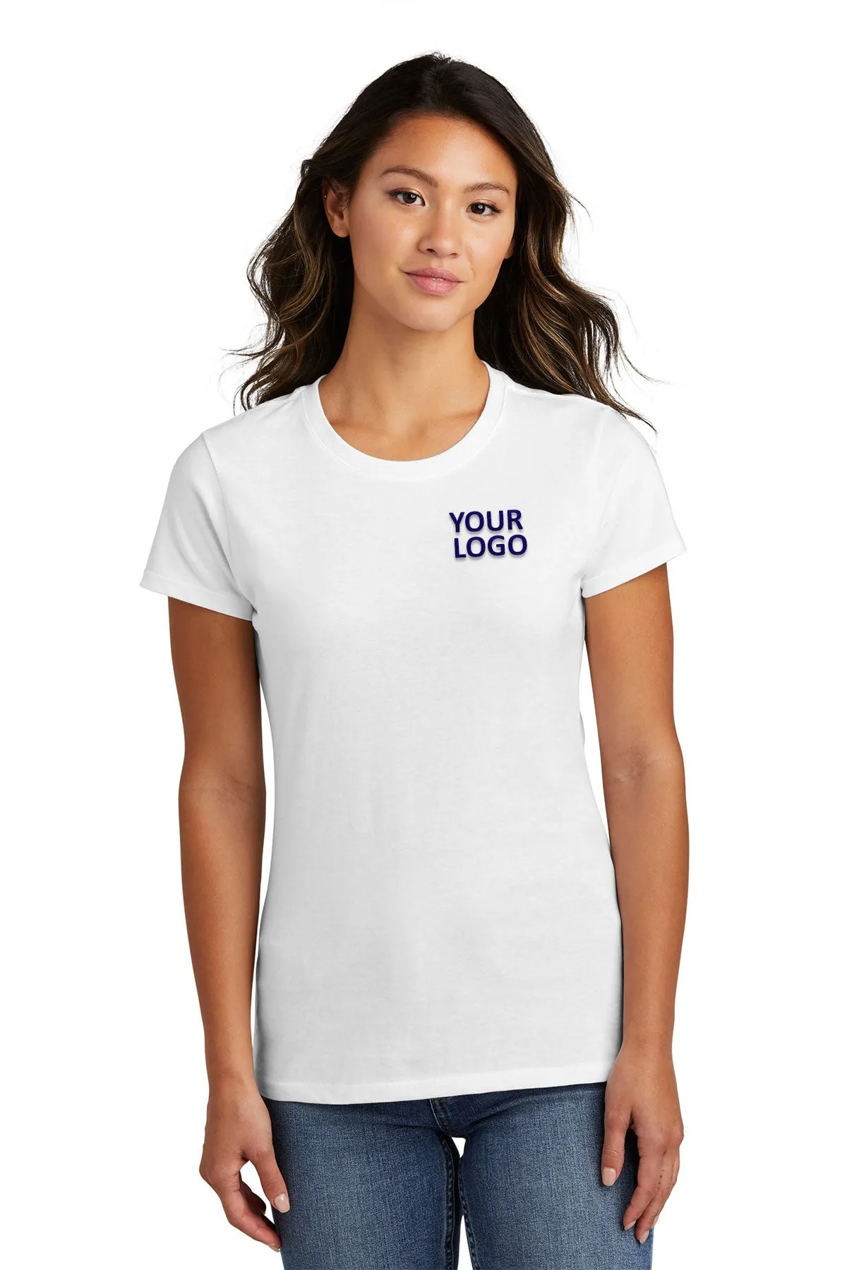 Port & Company Ladies Fan Custom Favorite Tee's, White