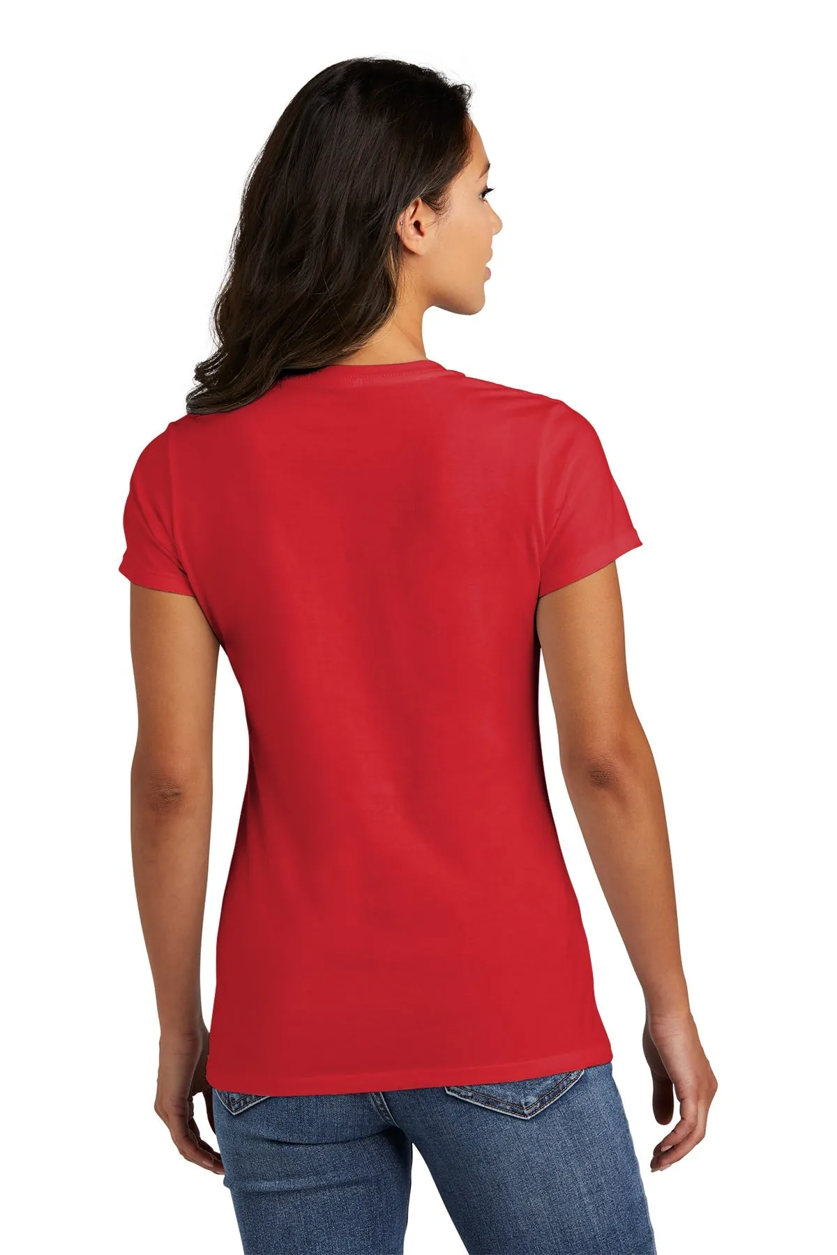 Port & Company Ladies Fan Customized Favorite Tee's, Bright Red