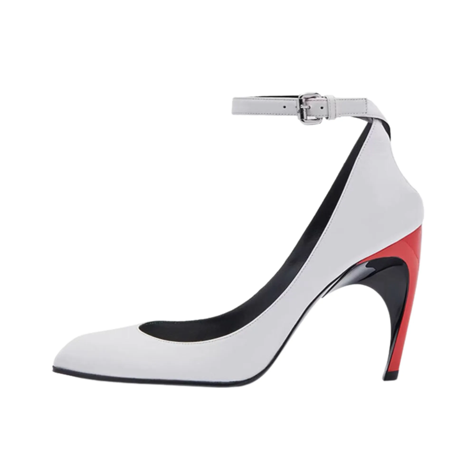 Pre Order:  Red Accent Heels White Shoes