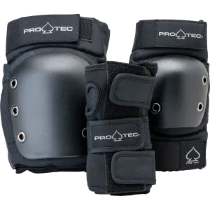 ProTec Street Gear Junior 3 Pack Open Back Combo Pads - Black