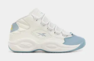 Question Mid Preschool Basketball Shoes (White/Blue)