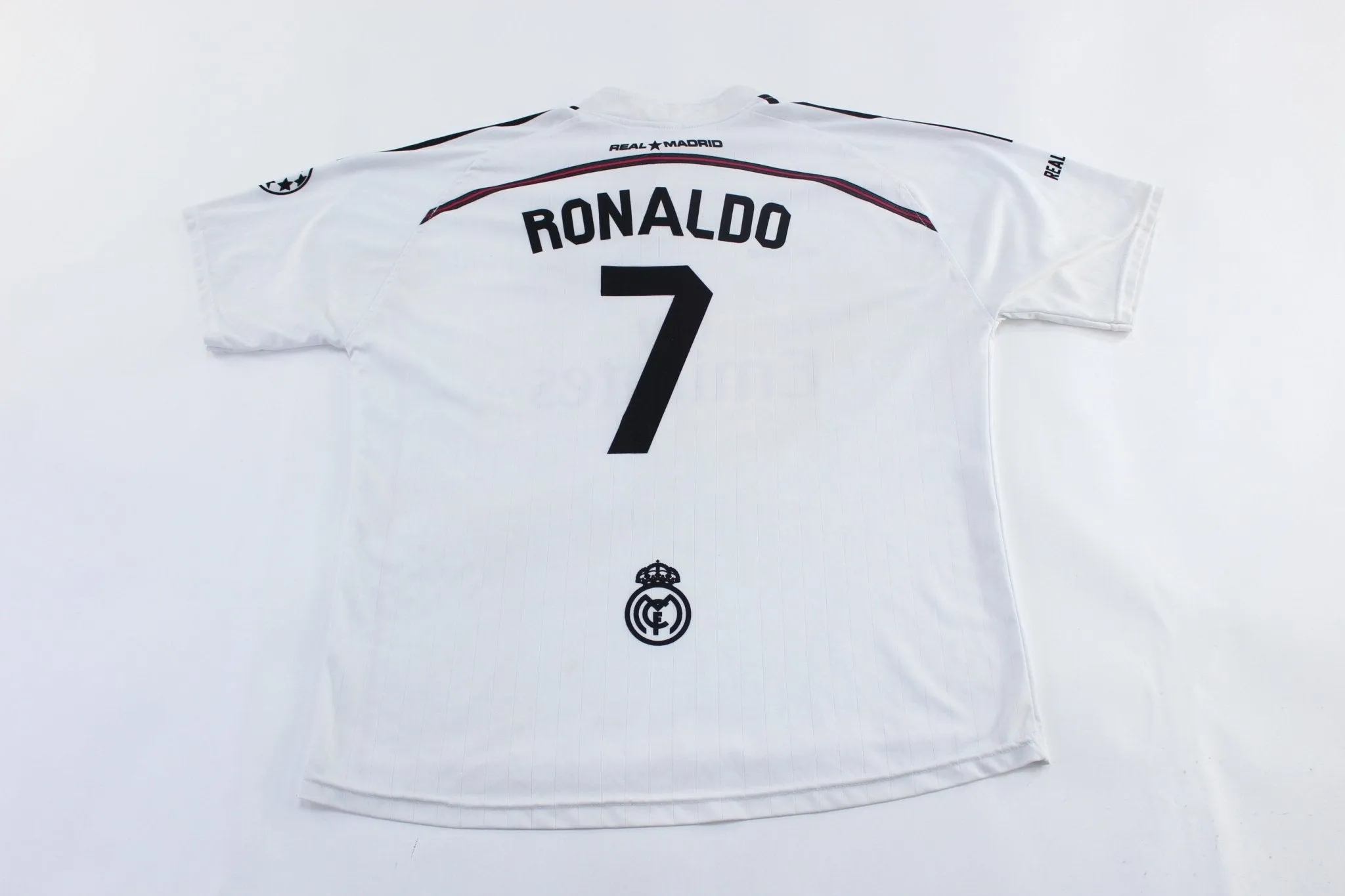 Real Madrid Cristiano Ronaldo White & Pink Soccer Jersey