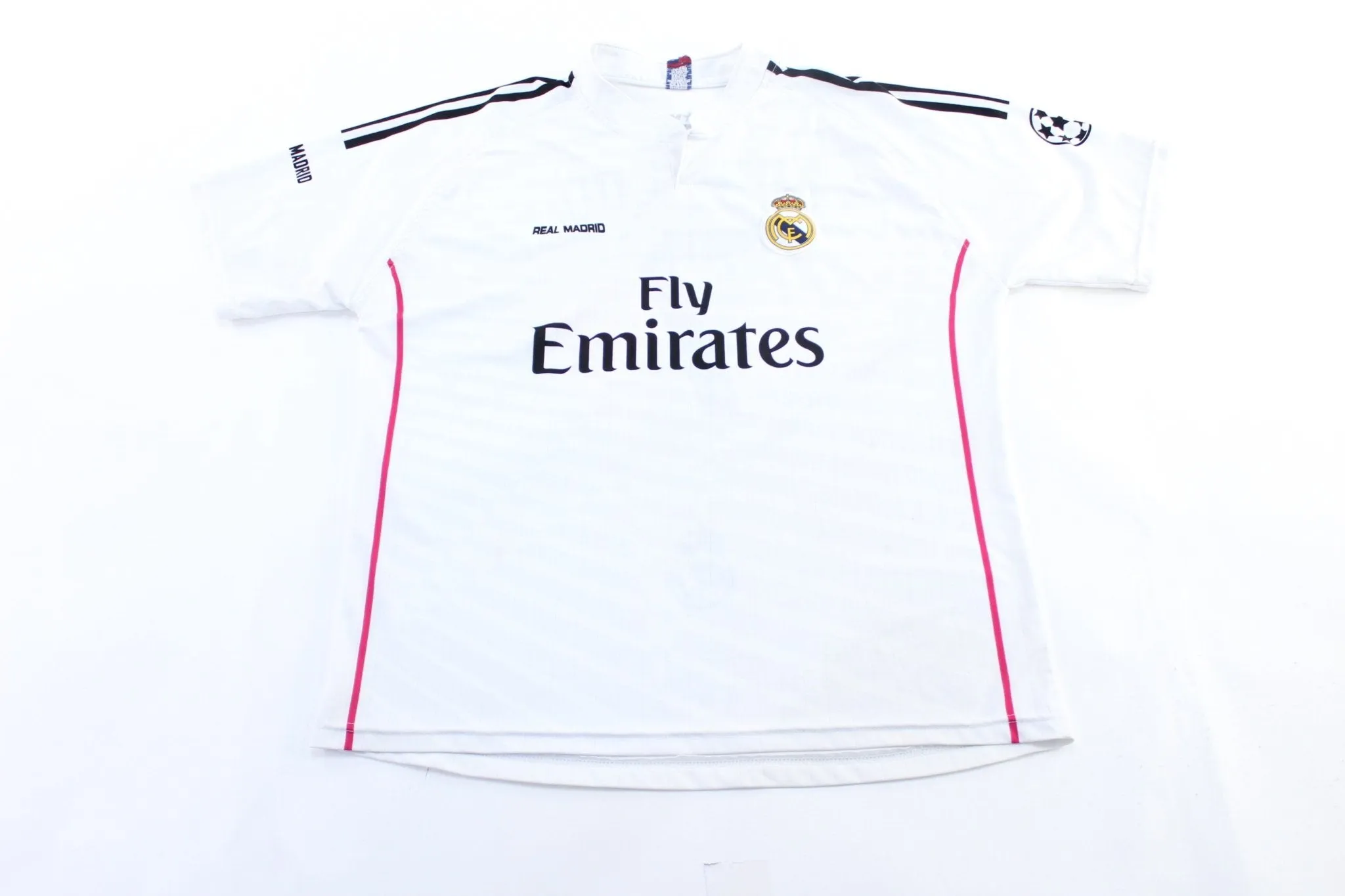 Real Madrid Cristiano Ronaldo White & Pink Soccer Jersey