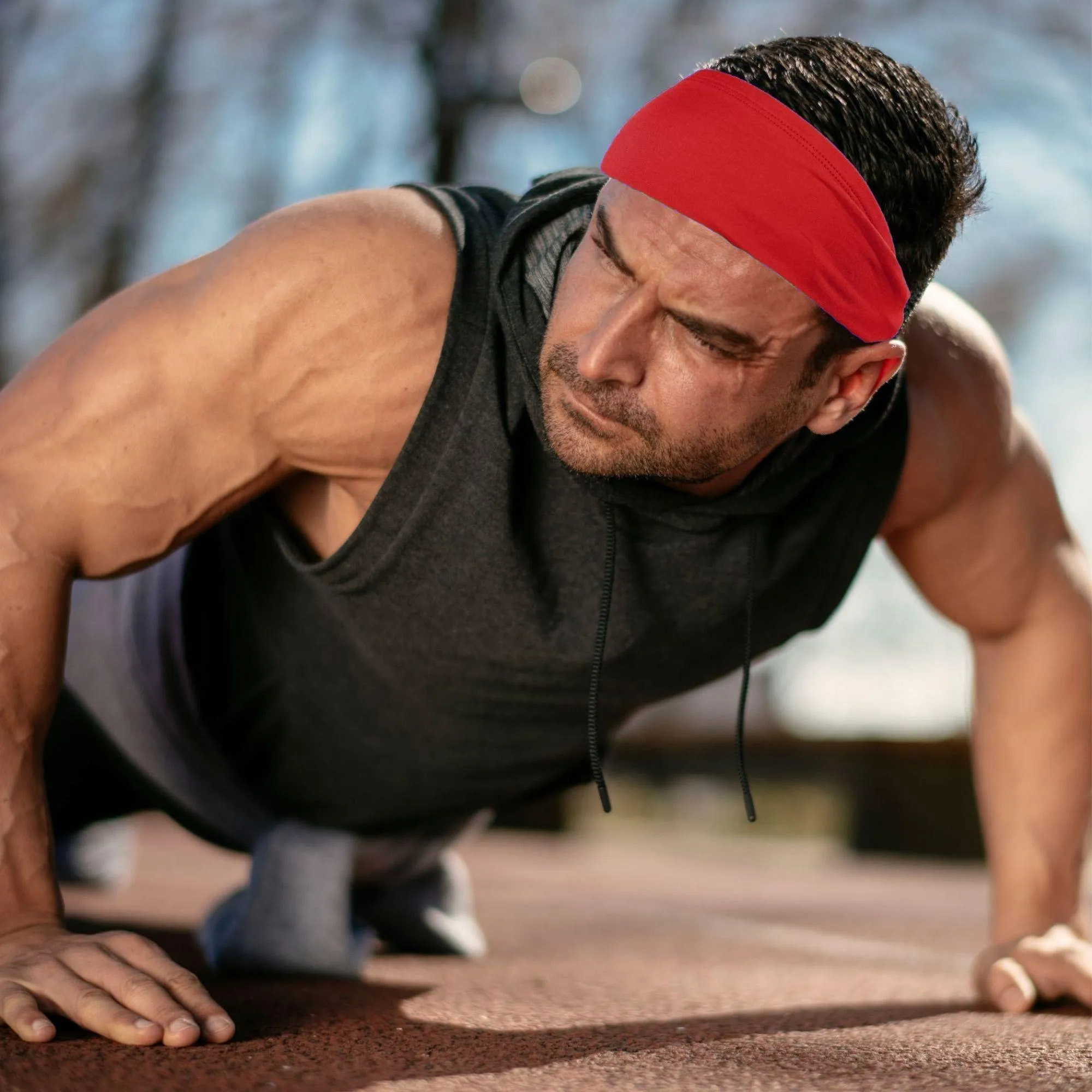 Red Performance Headband