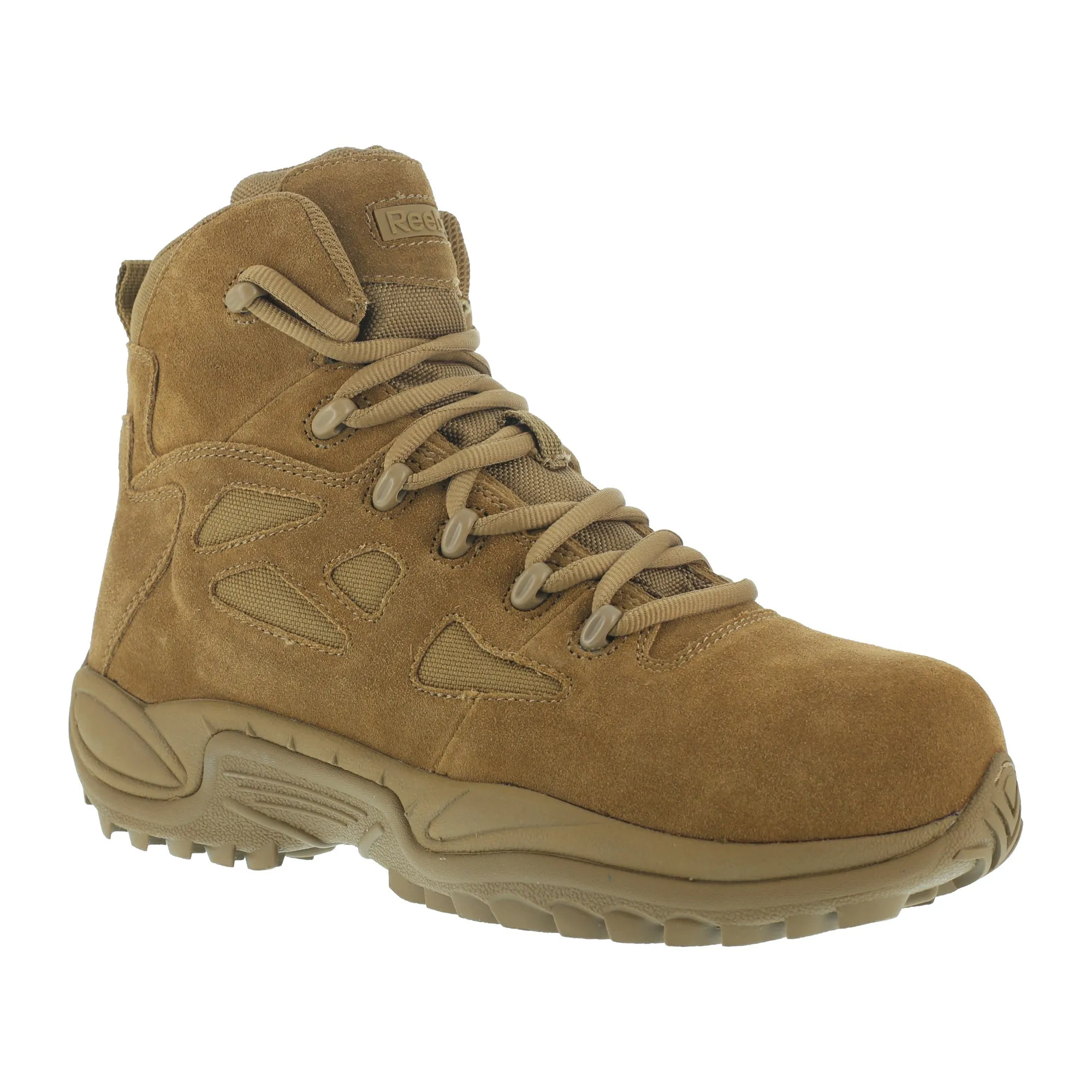 Reebok Mens Coyote Leather Military Boots RR Stealth 6in CT