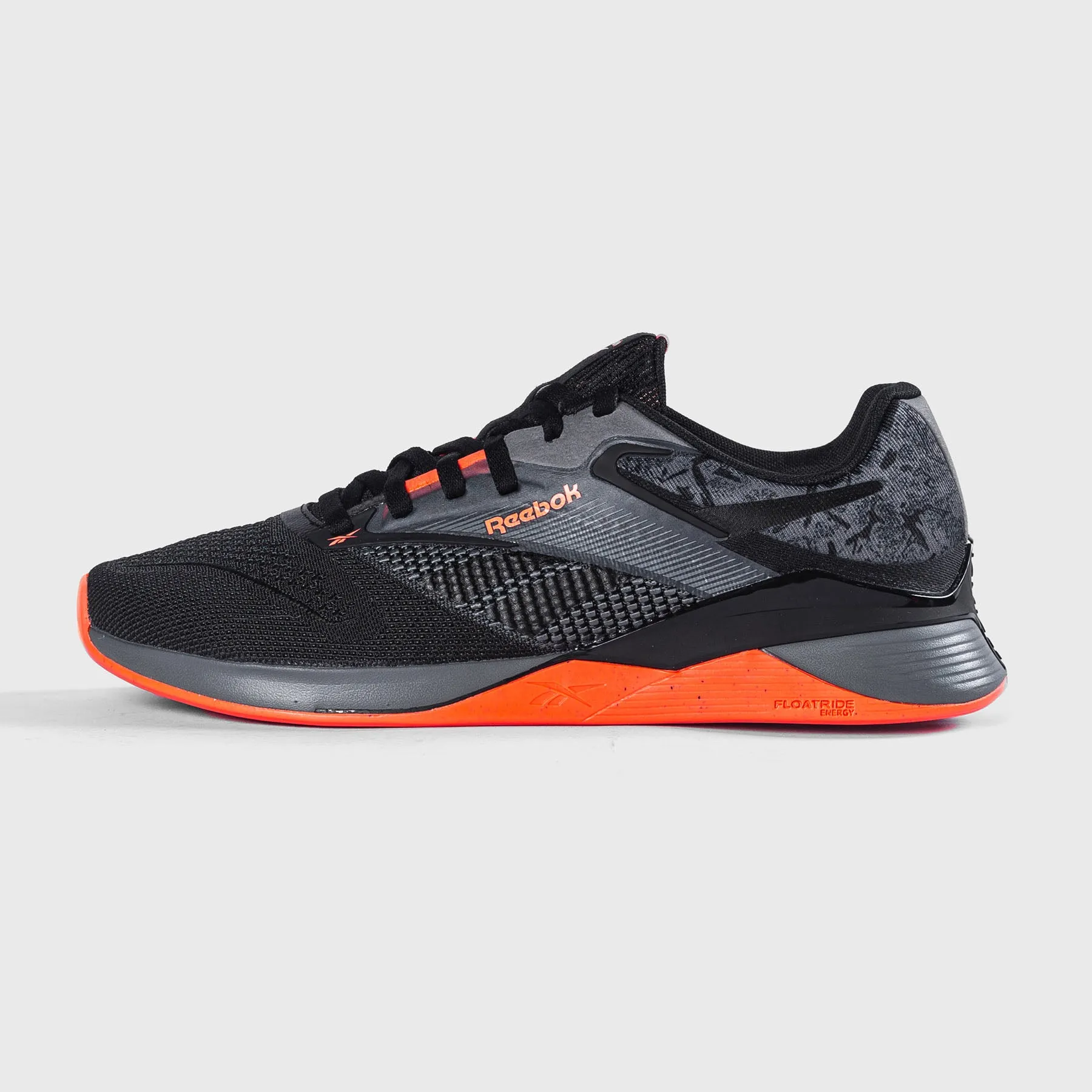 REEBOK - NANO X4 - PURE GREY/BLACK/ORANGE FLARE