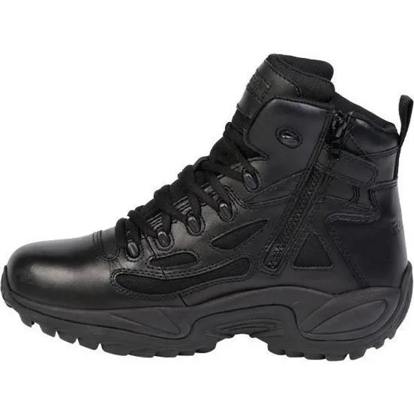 Reebok RB8674 Men's Rapid Response RB Stealth 6" Boot with Side Zipper - Black