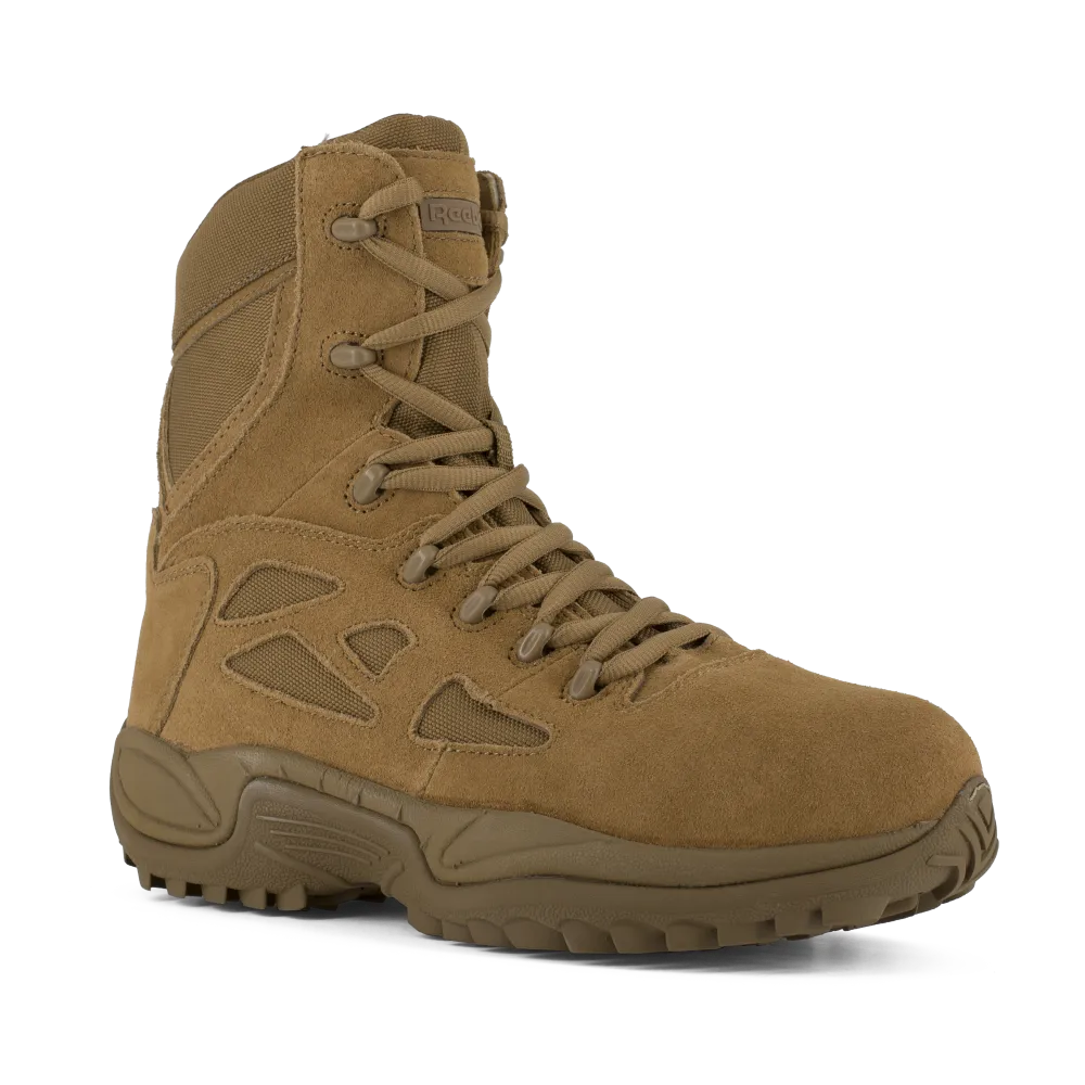 Reebok RB885 Women's Rapid Response Composite Toe Tactical Boots - Side Zip - Coyote