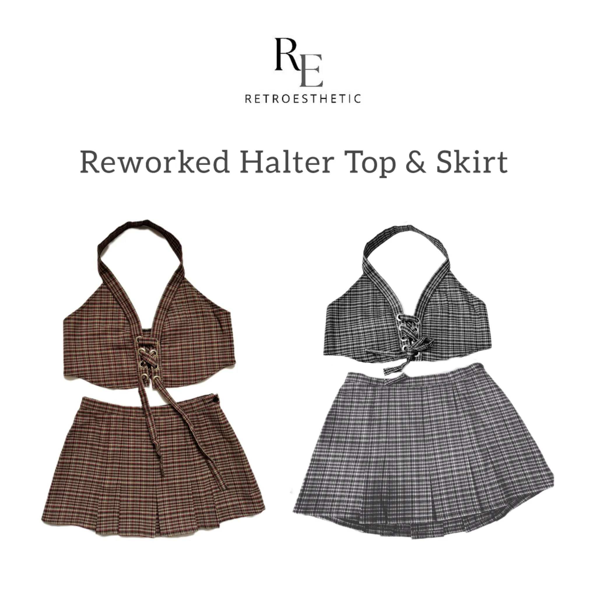 REWORKED Wool Halter Top & Skirt (AW24)