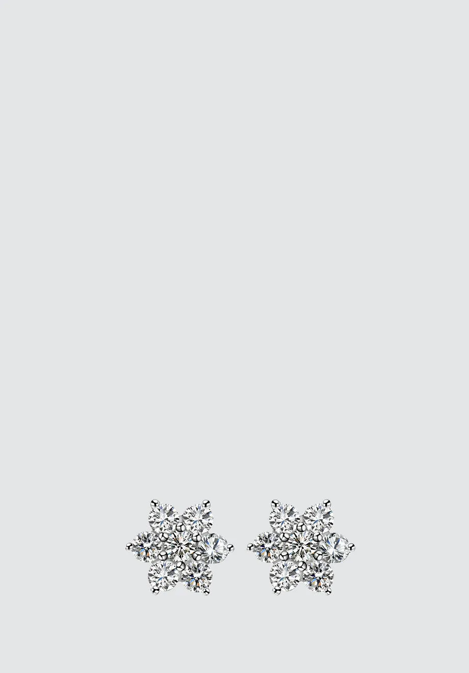 Rosette 1.50tcw Diamond Crystalline Studs