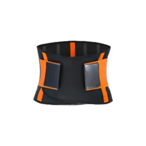 SBR Neoprene Sports Protective Gear Support Waist Protection Belt, Size:S(Orange)