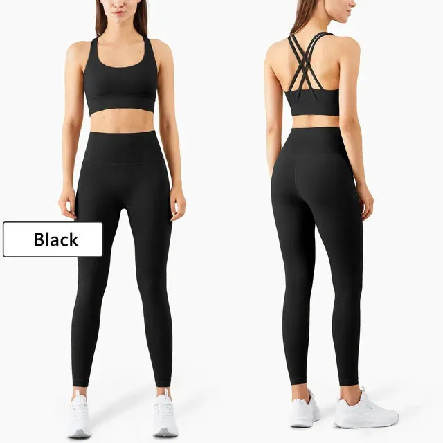 Seamless Yoga Set Gym Fitness Clothing Women Workout Set