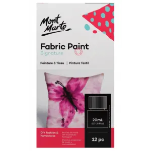 Signature Fabric Paints 12pc x 20ml (0.7oz)