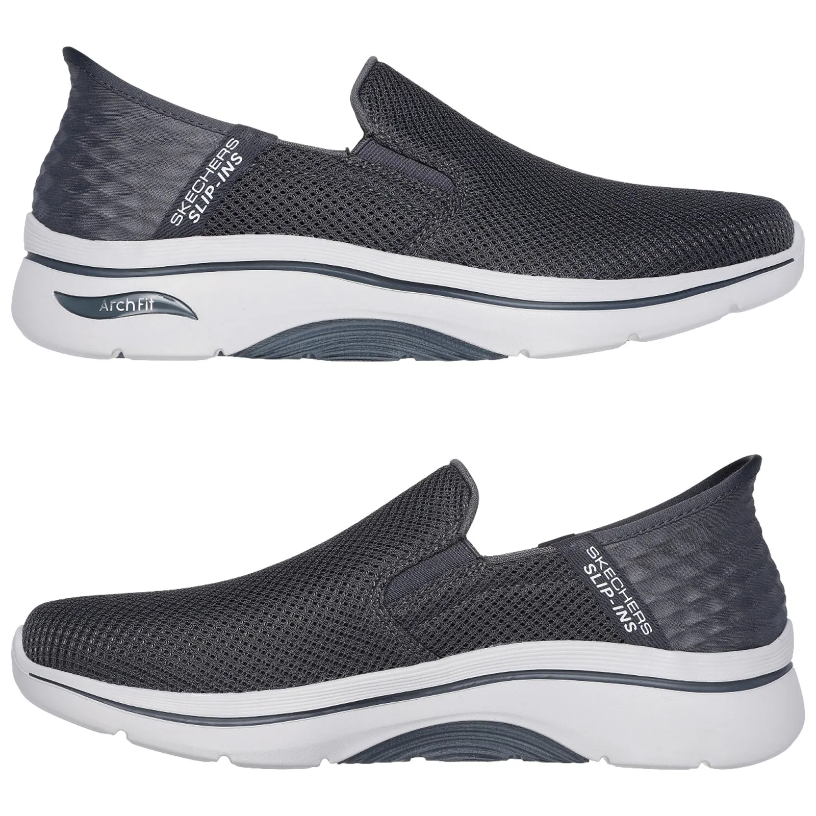 Skechers Mens GO WALK Arch Fit 2.0 Hands Free 2 Slip-Ins Trainers