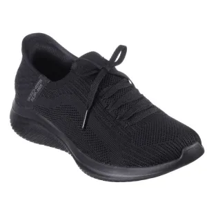 Skechers WIDE Width Ultra Flex 3.0 Brilliant Path SLIP INS Black Womens