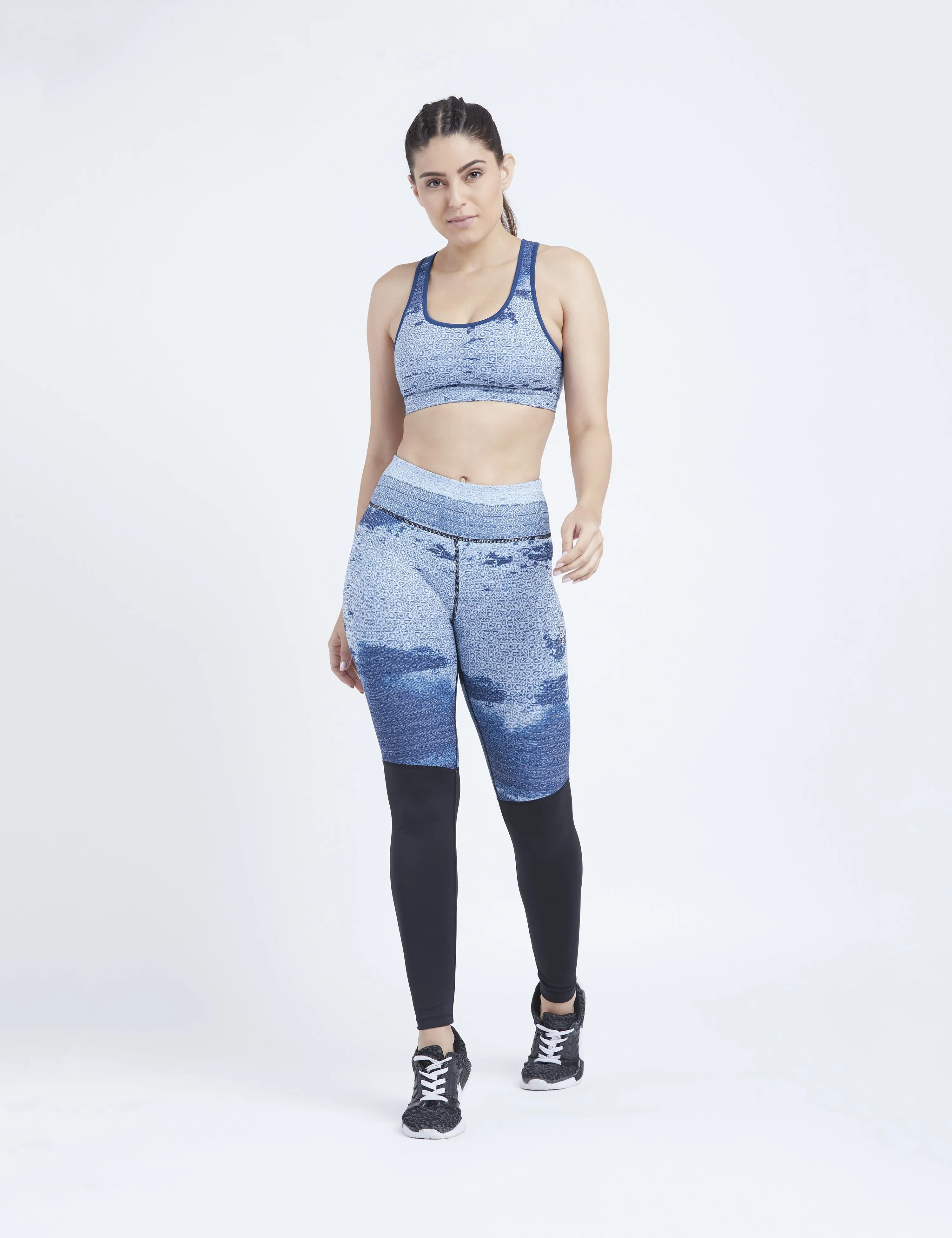 Star Blue Ombre Sports Bra