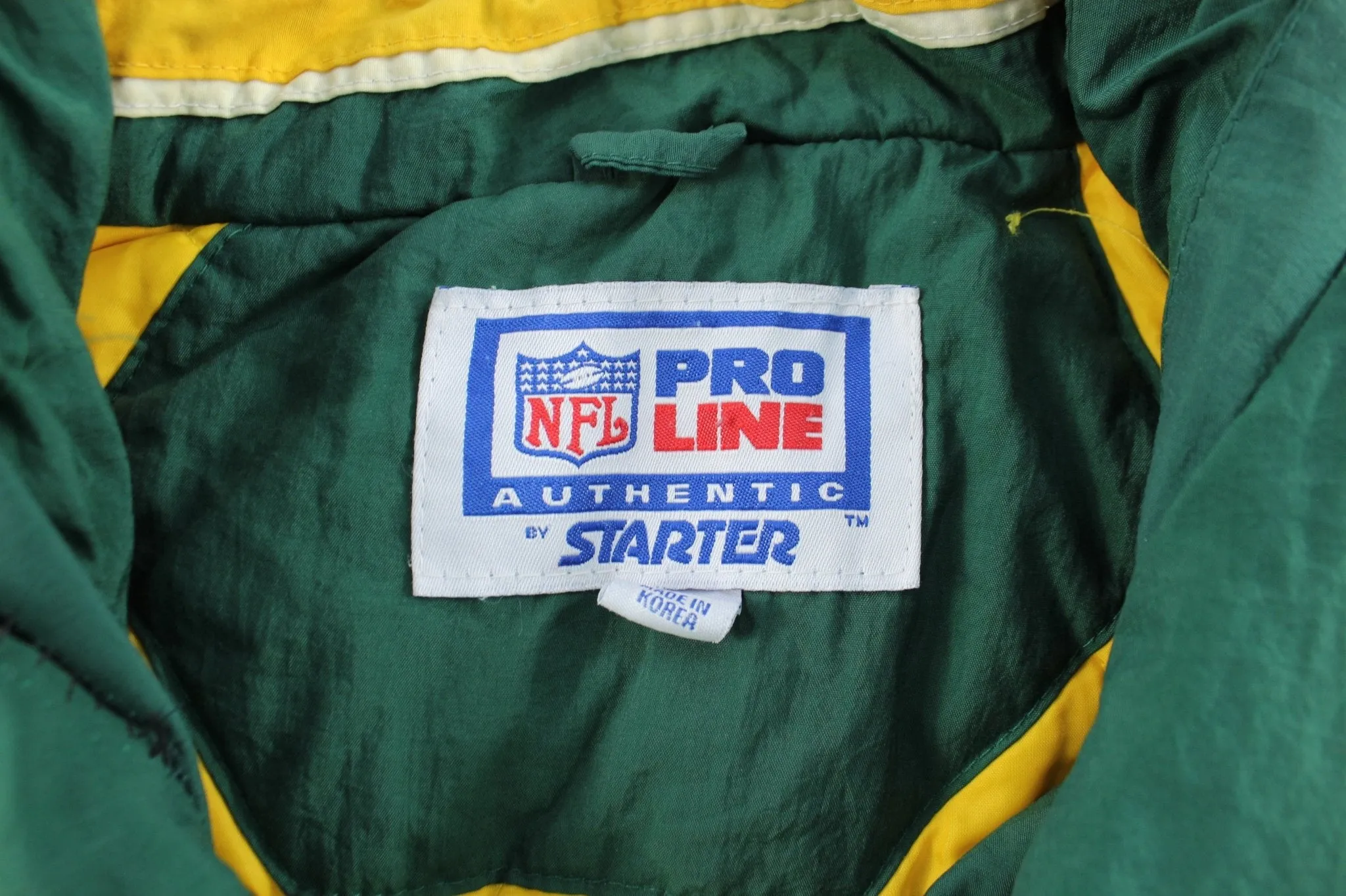 Starter Embroidered Logo Green Bay Packers Zip Up Jacket