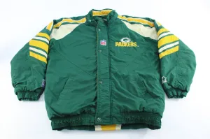 Starter Embroidered Logo Green Bay Packers Zip Up Jacket