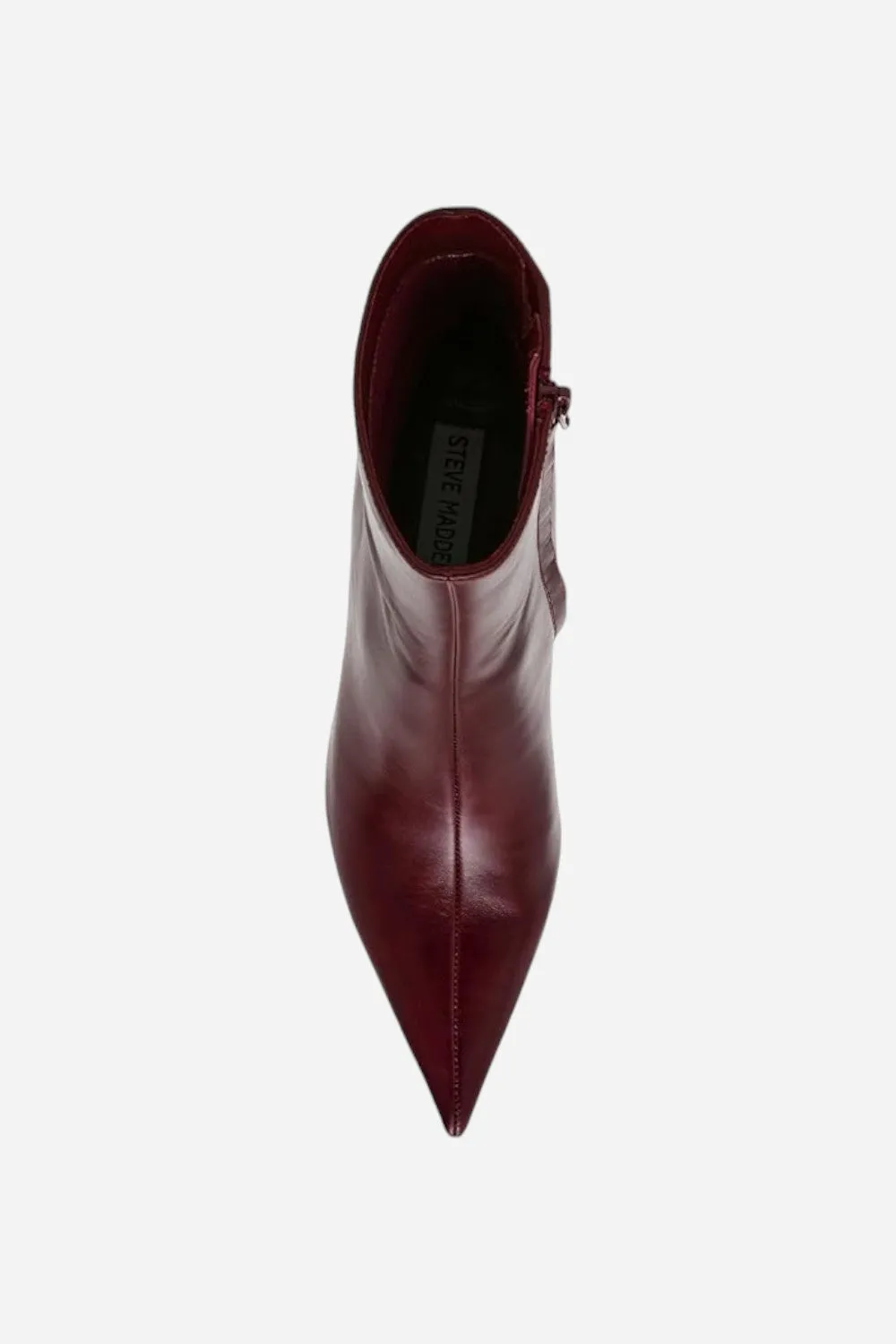 Steve Madden Alston Burgundy Leather Bootie