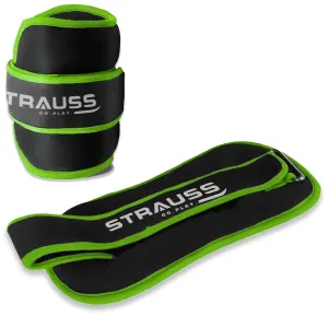 Strauss Ankle Weight- 2 Kg- Green Pair (Round Belt)