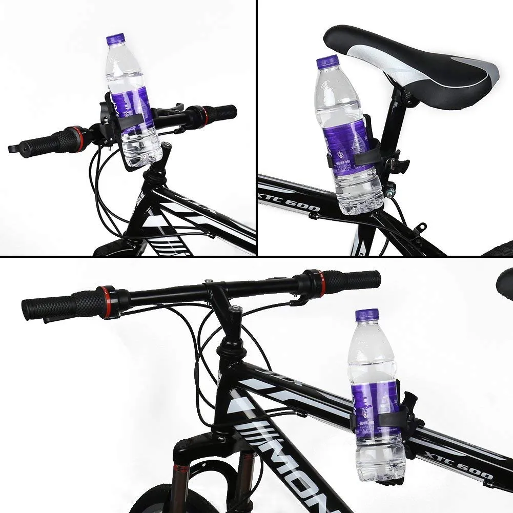 STRAUSS Bicycle Bottle Holder and ST-1346 Mobile Holder (Black)