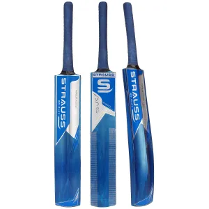 Strauss Cricket Bat | Edition: PW-200 | Popular Willow | Size: 5 | Color: Dark Blue | Tennis Cricket Bat | for Boys