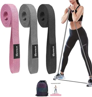 Strauss Fabric Resistance Bands | Resistance Loop Bands for Exercise, and Workout | Ideal for Stretching, Chin Ups, Physical Therapy & Home Exercise for Men & Women (Set of 3)