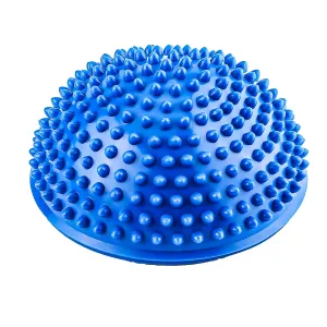 Strauss Hedgehog Balance Pods, Spiky Fitness Domes for Kids Adults Sports, Foot Massage, Stability Training, Physical Therapy, Yoga Gymnastics Exercise, Core Strength (Blue)