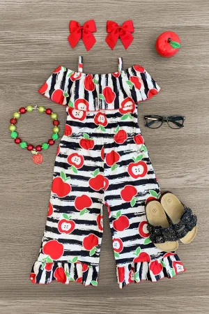 Striped Apple Jumpsuit