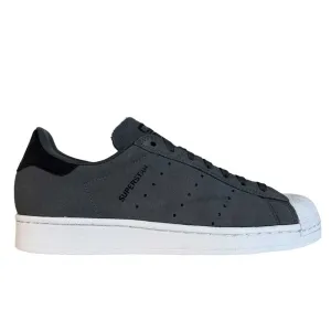 Superstar ADV Adidas Grey Black Suede Shoes Reflective Badging