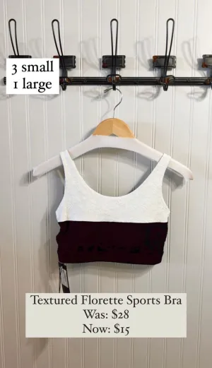 Textured Florette Sports Bra