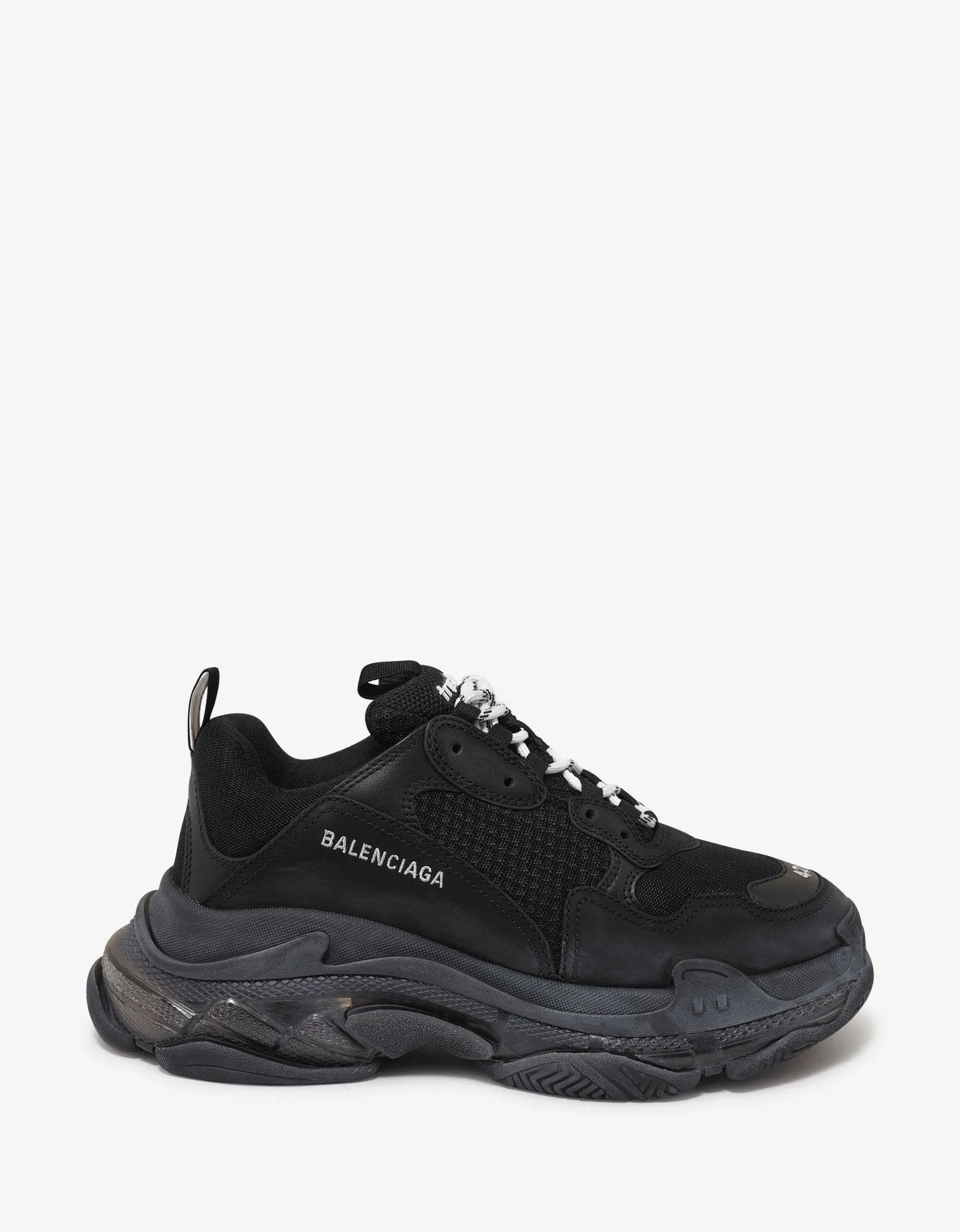 Triple S Clear Sole Black Trainers