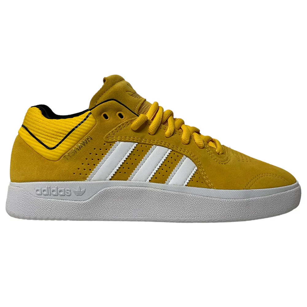 Tyshawn Gold White Adidas Skateboarding Suede Shoes