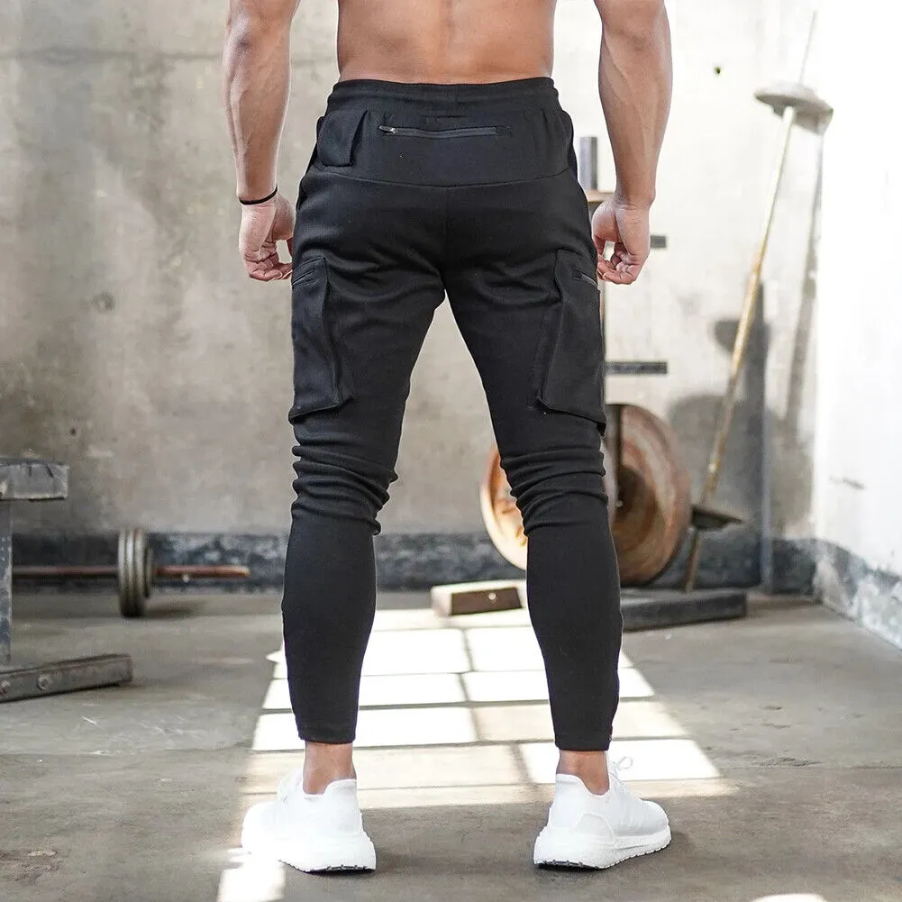 US Man's Training Bodybuilding Sports Fitness Sweatpants Jogger Gym Pant Fashion