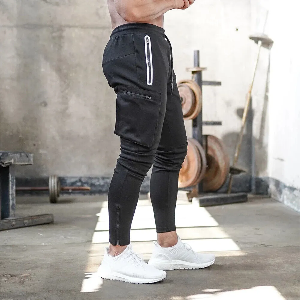 US Man's Training Bodybuilding Sports Fitness Sweatpants Jogger Gym Pant Fashion