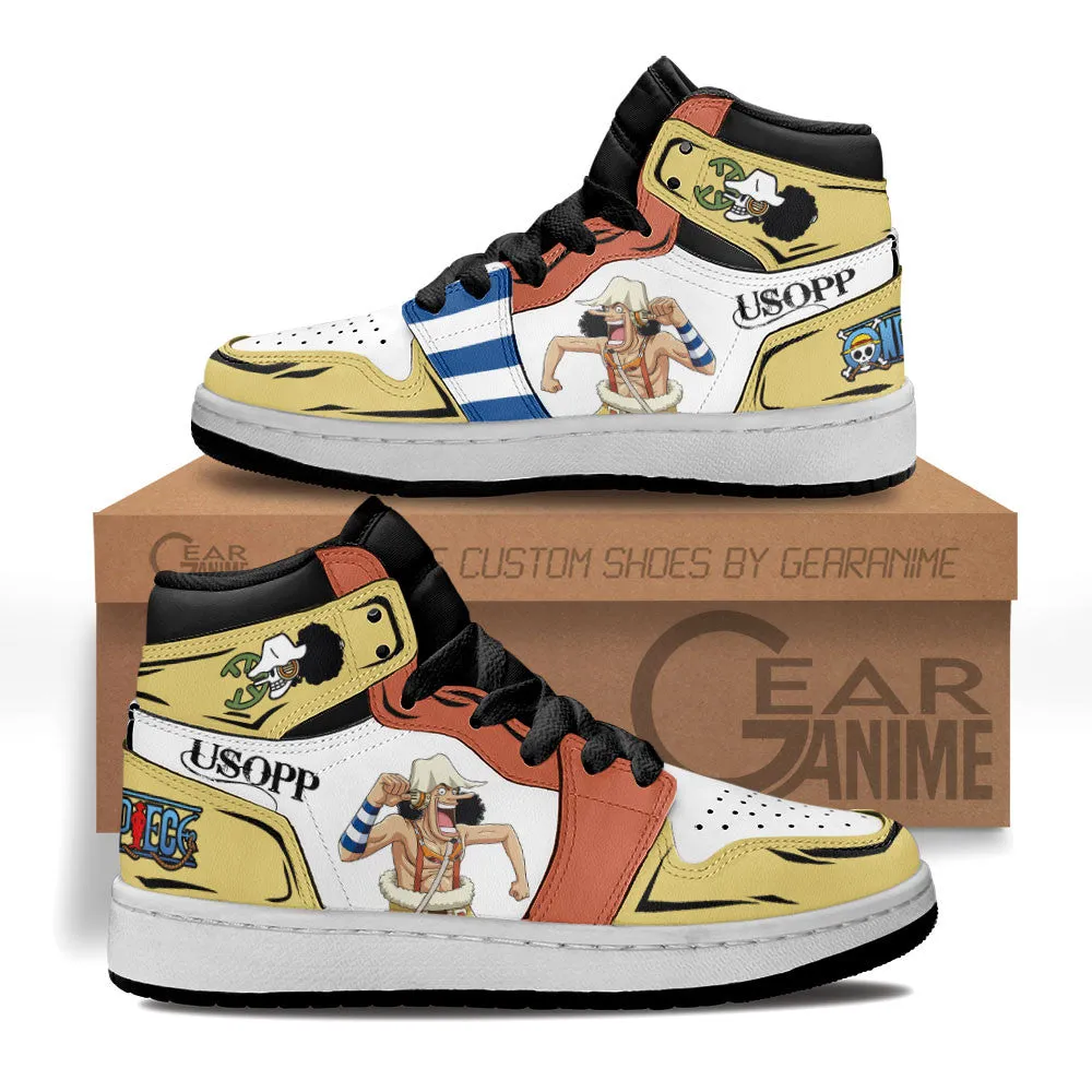 Usopp Kids Sneakers Custom Anime OP Shoes For Kids