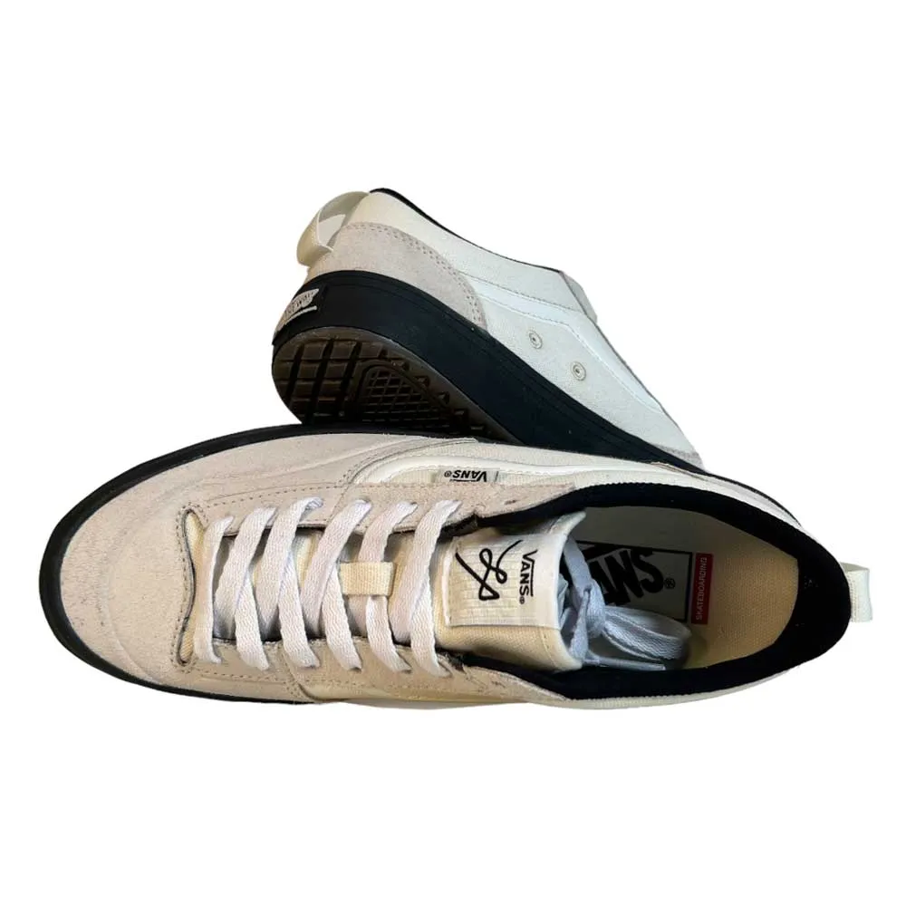 Vans Skate Lizzie Armanto Low Vintage White Black Suede Shoes