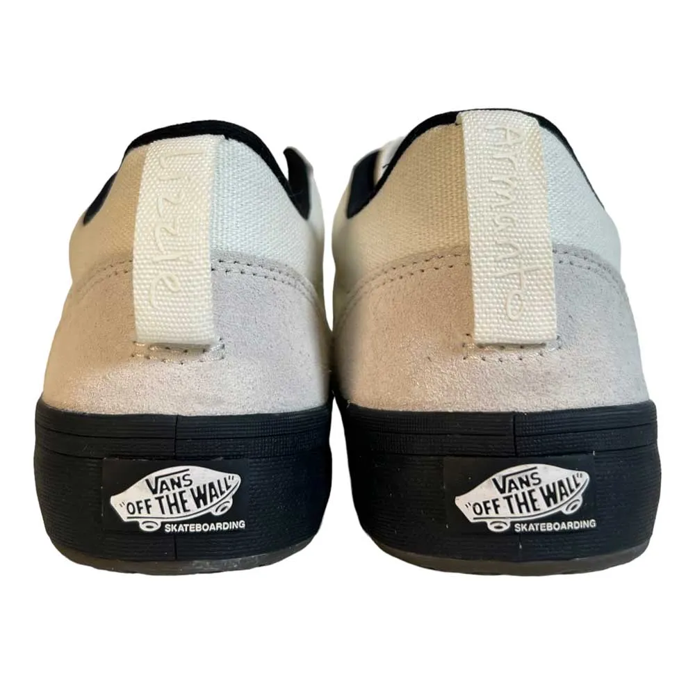 Vans Skate Lizzie Armanto Low Vintage White Black Suede Shoes