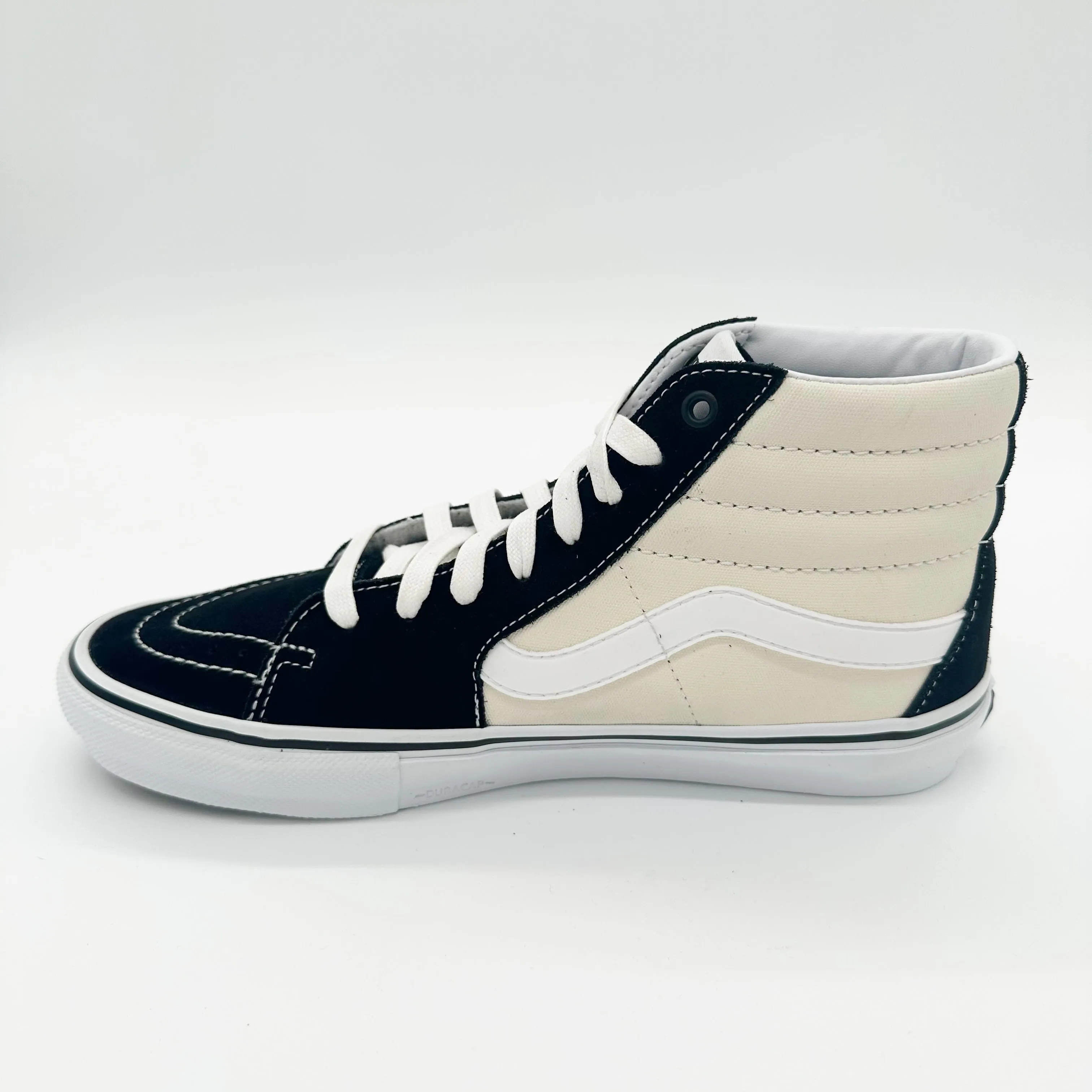 Vans Skate Sk8-Hi Shoes-Black/Antique White