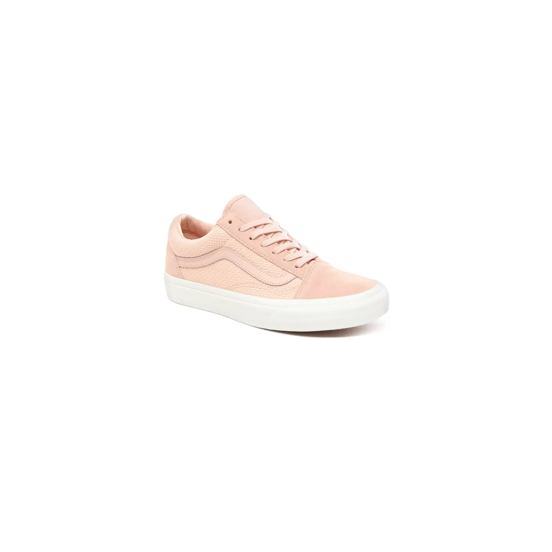 Vans Unisex Old Skool Woven Check Spanish Villa Shoes - Salmon / White