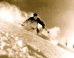 Vintage Skiing Photo - Alf Engen c. 1951