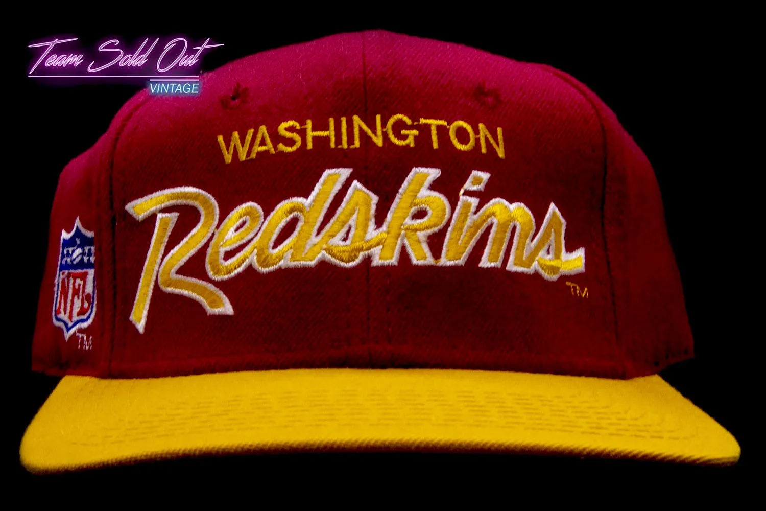 Vintage Sports Specialties The Pro Double Script Washington 6¾ Fitted Hat NFL